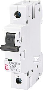 ETIMAT10 1P 6KA C 63A-WYŁĄCZNIK NMP. ETIMAT10 1P 6KA C 63A-WYŁĄCZNIK NMP.