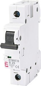 ETIMAT10 1P 10KA B 25A-WYŁĄCZNIK NMP. ETIMAT10 1P 10KA B 25A-WYŁĄCZNIK NMP.
