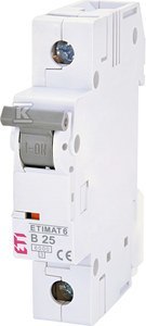ETIMAT6 1P 6KA B25 WYŁĄCZNIK NMP. ETIMAT6 1P 6KA B25 WYŁĄCZNIK NMP.