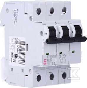 ETIMAT10 3P 6KA B 63A-WYŁĄCZNIK NMP. ETIMAT10 3P 6KA B 63A-WYŁĄCZNIK NMP.
