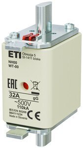 WKŁADKA NH00/WT-00 GG 32A/500V G