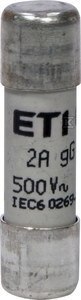 WKŁADKA CH10X38 GG 12A/500V