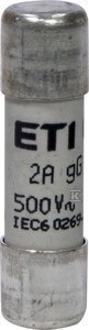 WKŁADKA CH10X38 GG 8A/500V