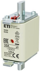 NH00 GG 35A/500V WKŁ.ZWŁ. KOMBI NH00 GG 35A/500V WKŁ.ZWŁ. KOMBI