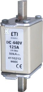 WKŁADKA NH00 100A/440V DC