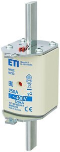 WKŁADKA NH2C GG 250A/400V WKŁADKA NH2C GG 250A/400V