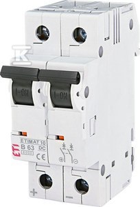WYŁĄCZNIK ETIMAT 10-DC 2P B63 6KA WYŁĄCZNIK ETIMAT 10-DC 2P B63 6KA
