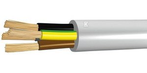 OMY-ŻO (H03VV-F) 4X0,75 300V BIAŁY OMY-ŻO (H03VV-F) 4X0,75 300V BIAŁY