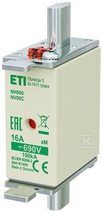 WKŁADKA NH000 AM 16A/690V