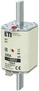 WKŁADKA NH1 GG 200A/690V