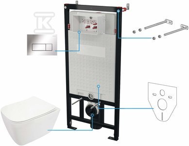 ZESTAW WC PODT.6 W 1 HIACYNT NEW CHR BI ZESTAW WC PODT.6 W 1 HIACYNT NEW CHR BI