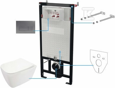 ZESTAW WC PODT.6W1 HIACYNT NEW BI TITANI ZESTAW WC PODT.6W1 HIACYNT NEW BI TITANI