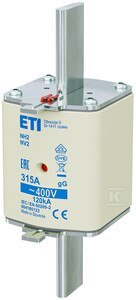 WKŁADKA NH2 GG 315A/400V WKŁADKA NH2 GG 315A/400V