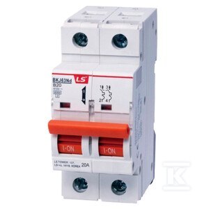 WYŁ.NMP.6KA 20A BKJ63ND 2P B20A WYŁ.NMP.6KA 20A BKJ63ND 2P B20A