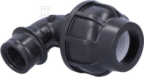 KOLANO ZACISK.PP 90ST.25X1/2" GW DO PE KOLANO ZACISK.PP 90ST.25X1/2" GW DO PE
