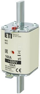 WKŁADKA NH1 GG 160A/690V