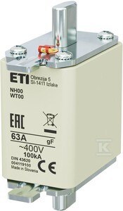 WKŁADKA NH00 GF 63A/400V