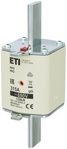 WKŁADKA NH2 GG 315A/690V WKŁADKA NH2 GG 315A/690V